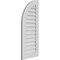 Ekena Millwork Quarter Round Top Left Surface Mount PVC Gable Vent w/ 3-1/2"W x 1"P Standard Frame, 18"W x 42"H GVPQL18X4201SN - alternate 3